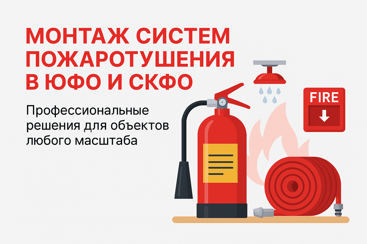 Монтаж систем пожаротушения