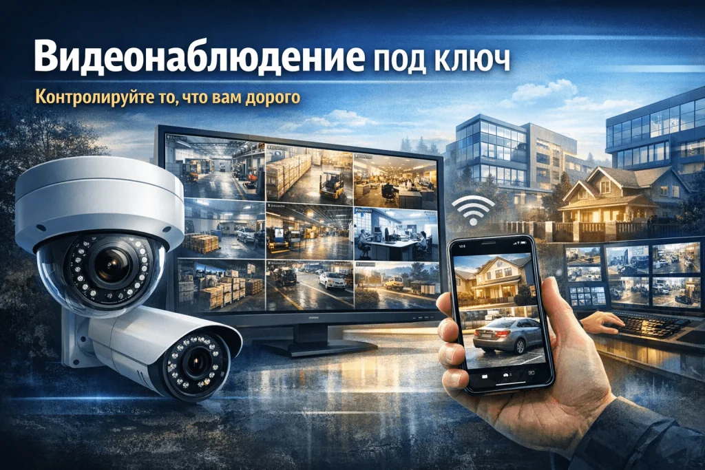 Монтаж систем видеонаблюдения