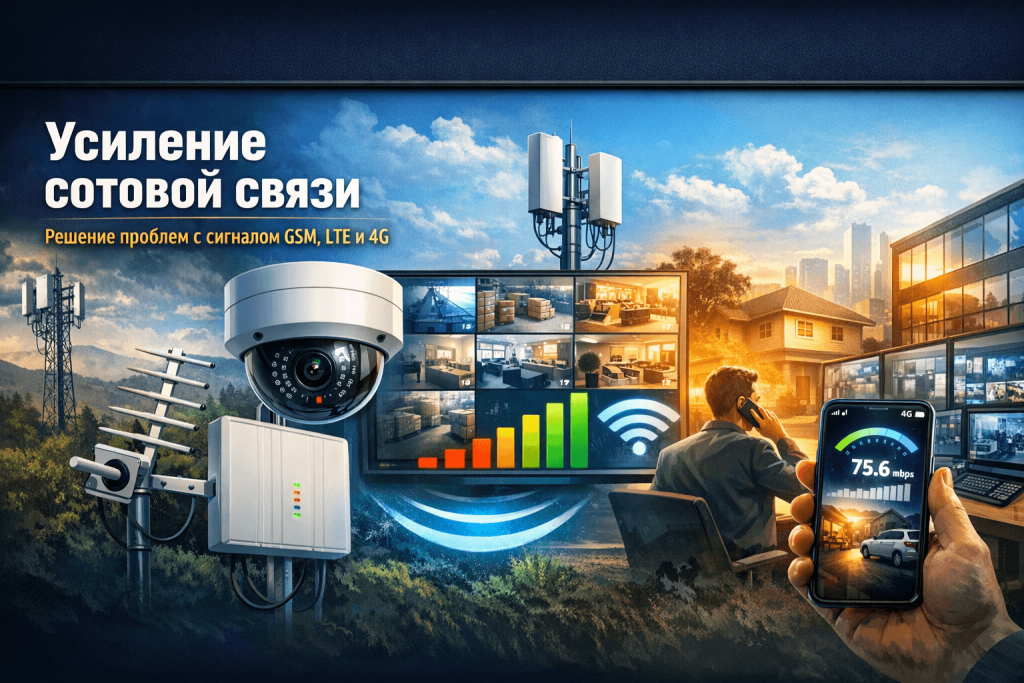 Монтаж усиления сотовой связи