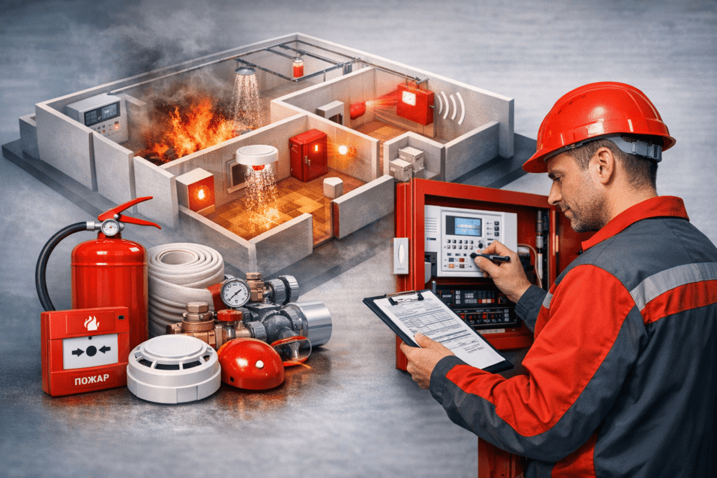 Обслуживание систем противопожарной защиты