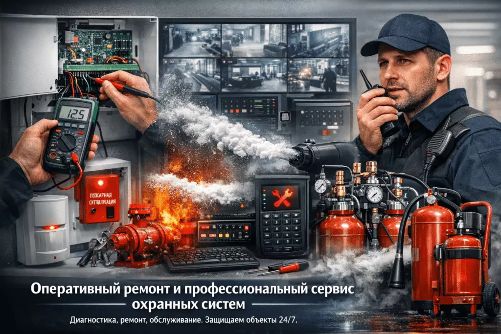 Оперативный ремонт и профессиональный сервис охранных систем
