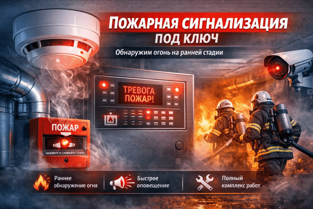 Пожарная сигнализация под ключ