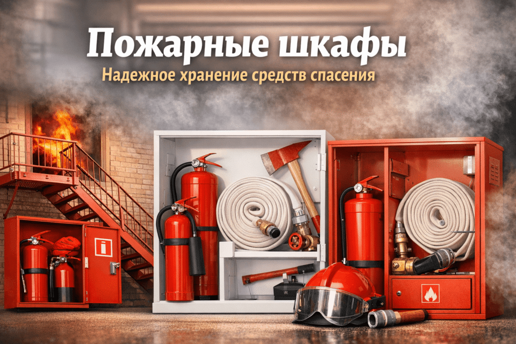 Пожарные шкафы. Надежное хранение средств спасения