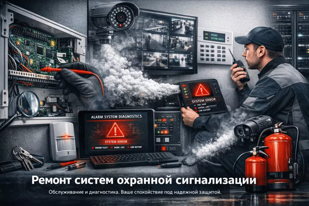 Ремонт систем охранной сигнализации