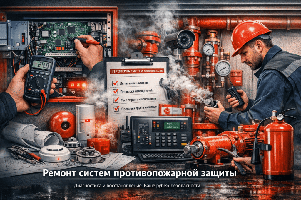 Ремонт систем противопожарной