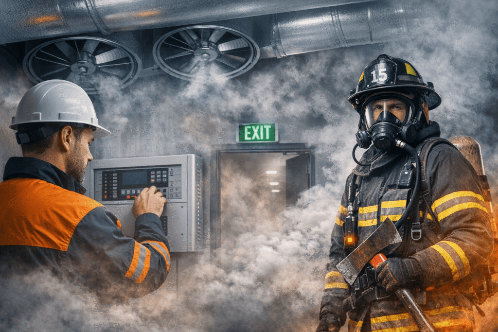 Установка системы дымоудаления_1